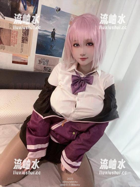 贝贝琪Becky 当贝贝琪Becky遇上明日奈:cos合集,完全不小心成为了模仿秀!